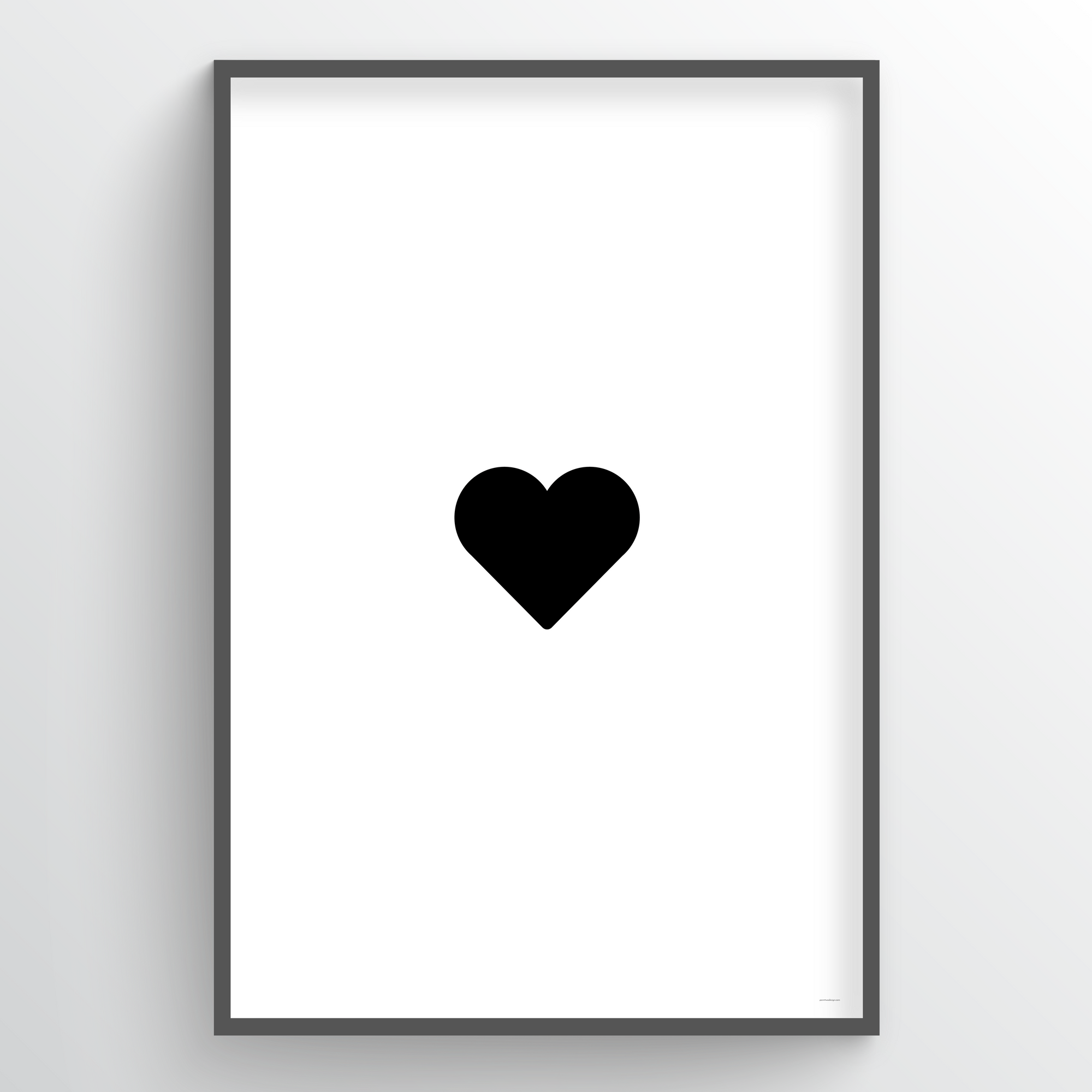 Point Two Design Group modern art prints: Heart Art Print