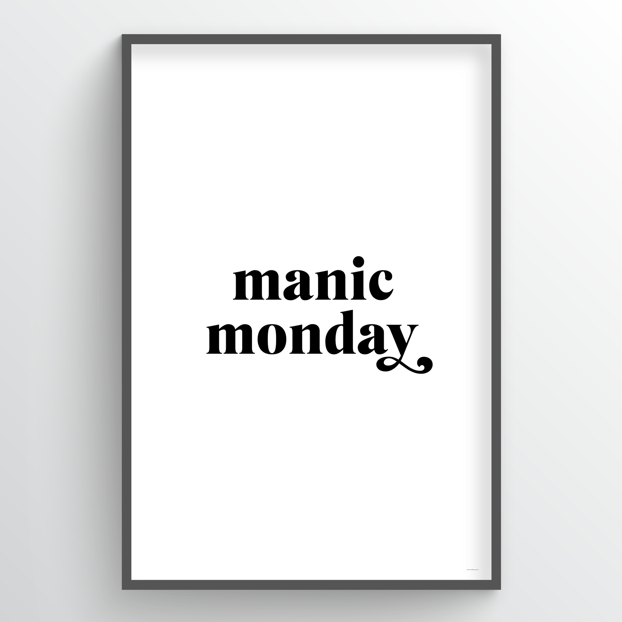 Point Two Design Group modern art prints: Manic Monday Art Print