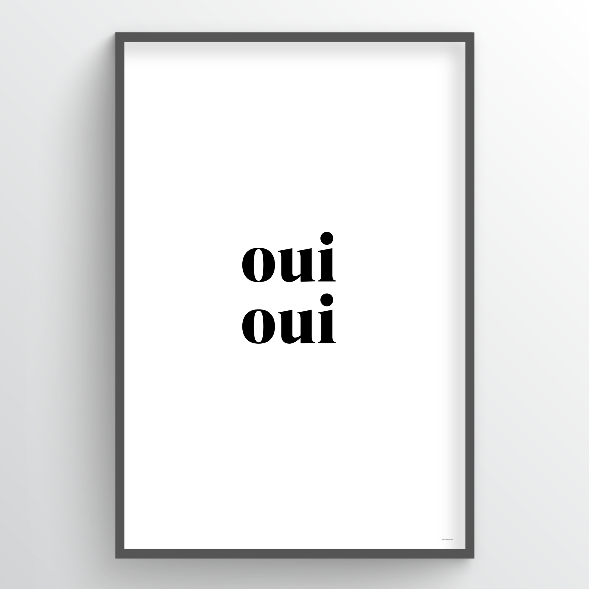 Point Two Design Group modern art prints: Oui Oui Art Print