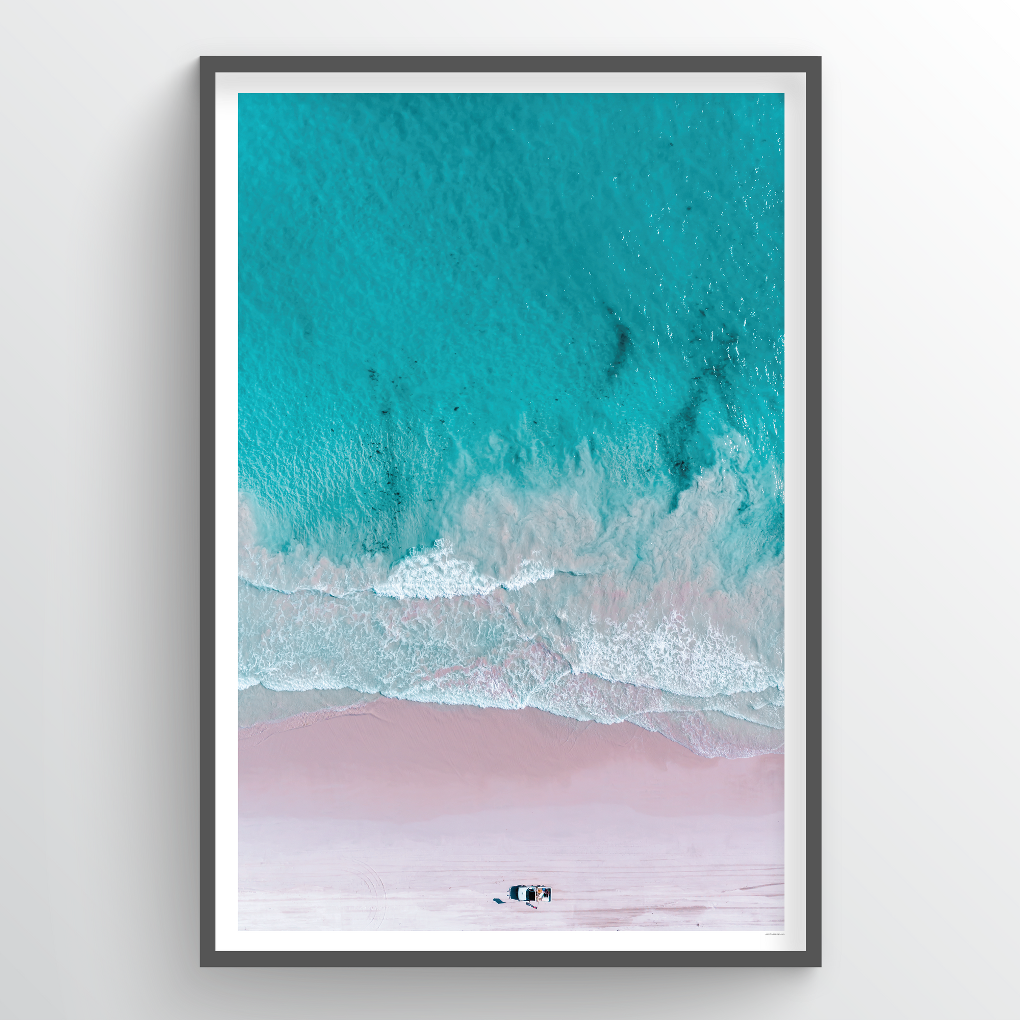 Point Two Design Group: Pink Beach Art Print