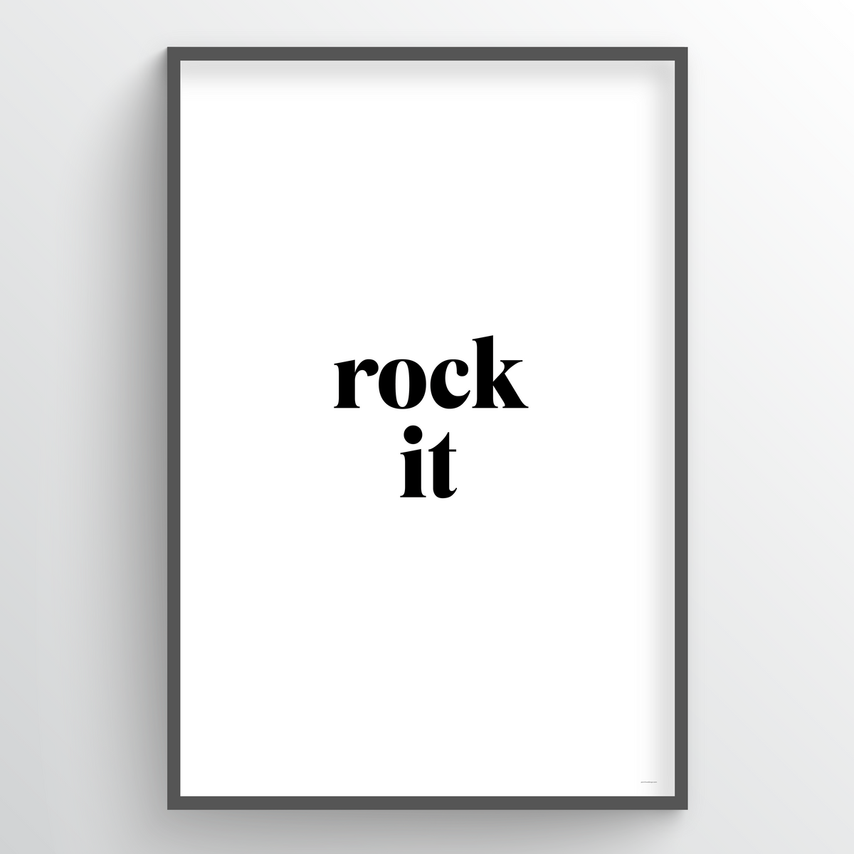 Point Two Design Group modern art prints: Rock It Art Print