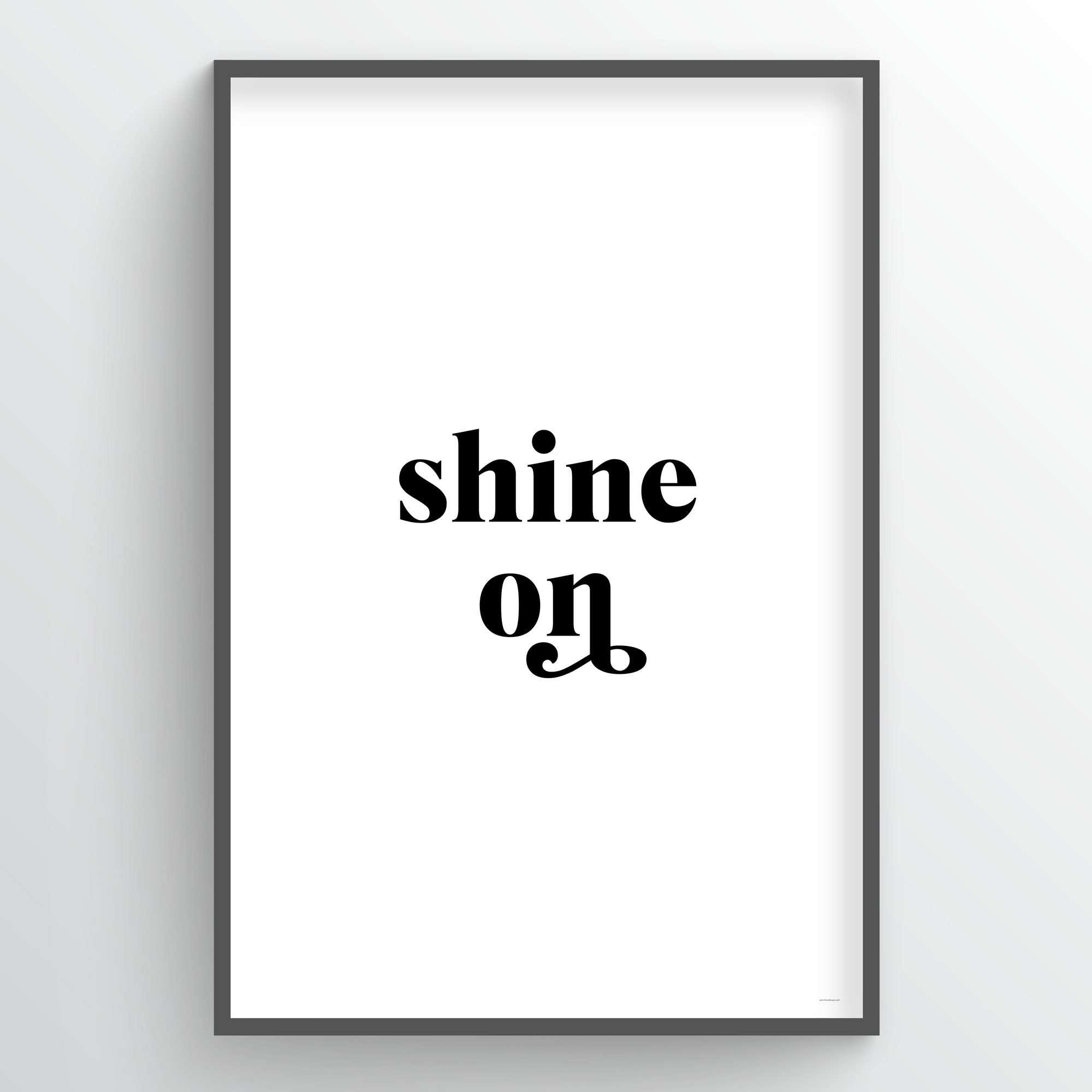 Point Two Design Group modern art prints: Shine On Art Print