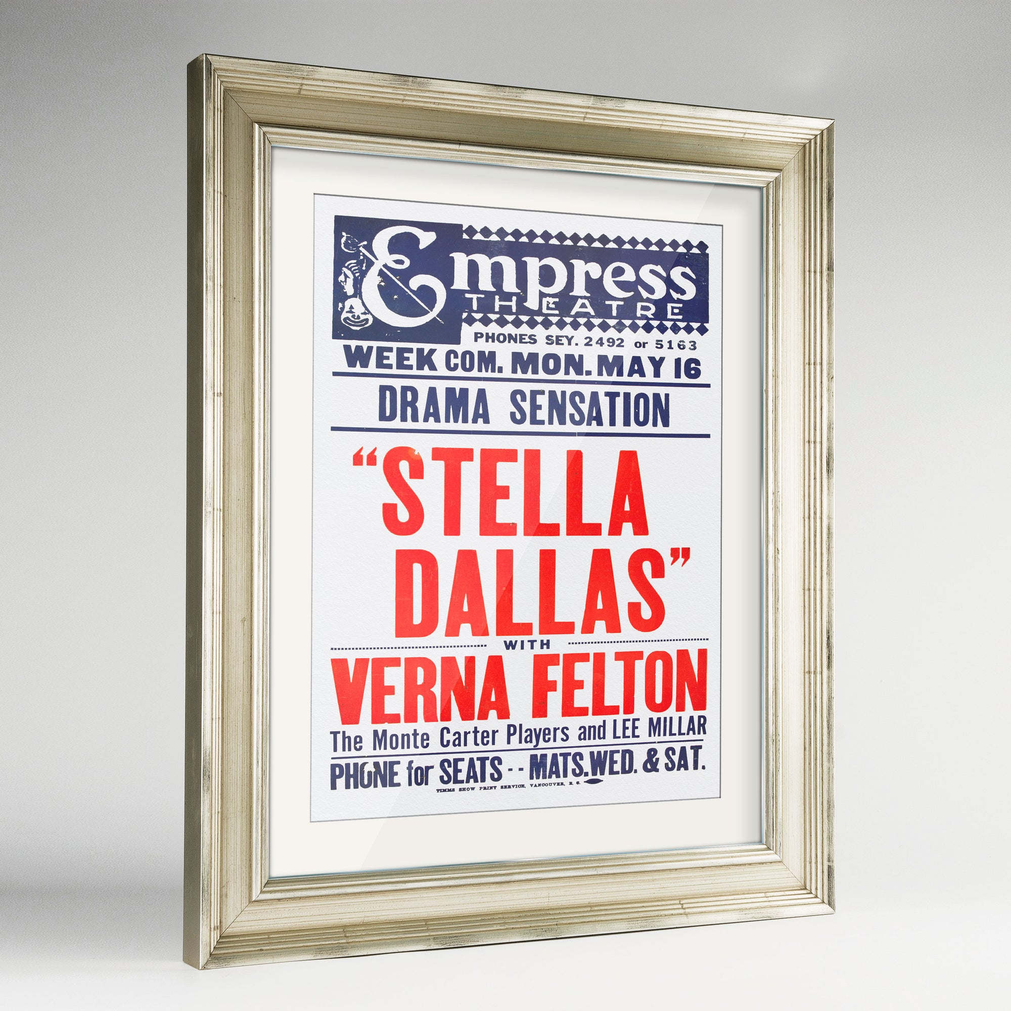 Stella Dallas Print - A Museum artifacts for your home! Grab a piece of  Vancouver's history - Point Two Design
