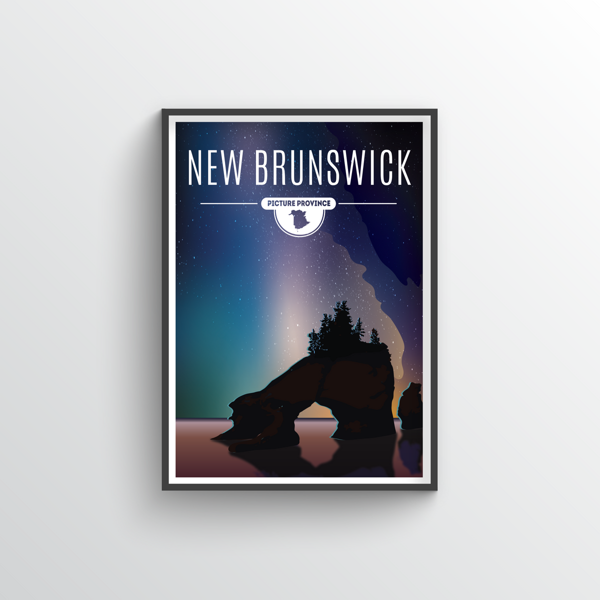 New Brunswick Province Print
