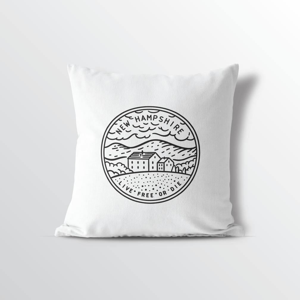 New Hampshire State Throw Pillow