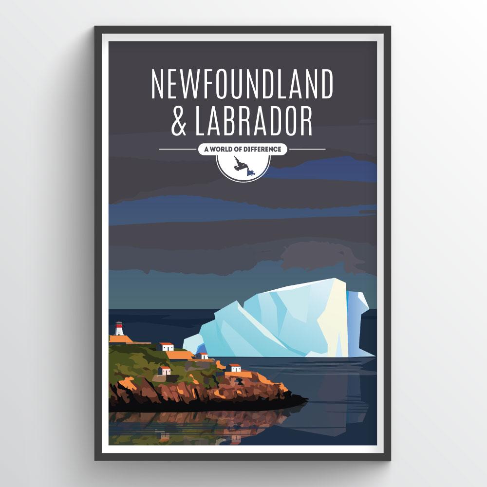 Newfoundland &amp; Labrador Province Print
