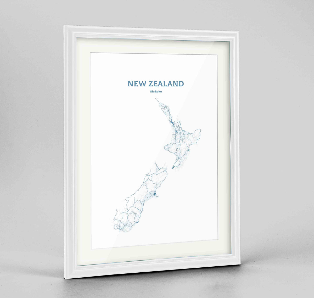 New Zealand - All Roads Art Print - Framed