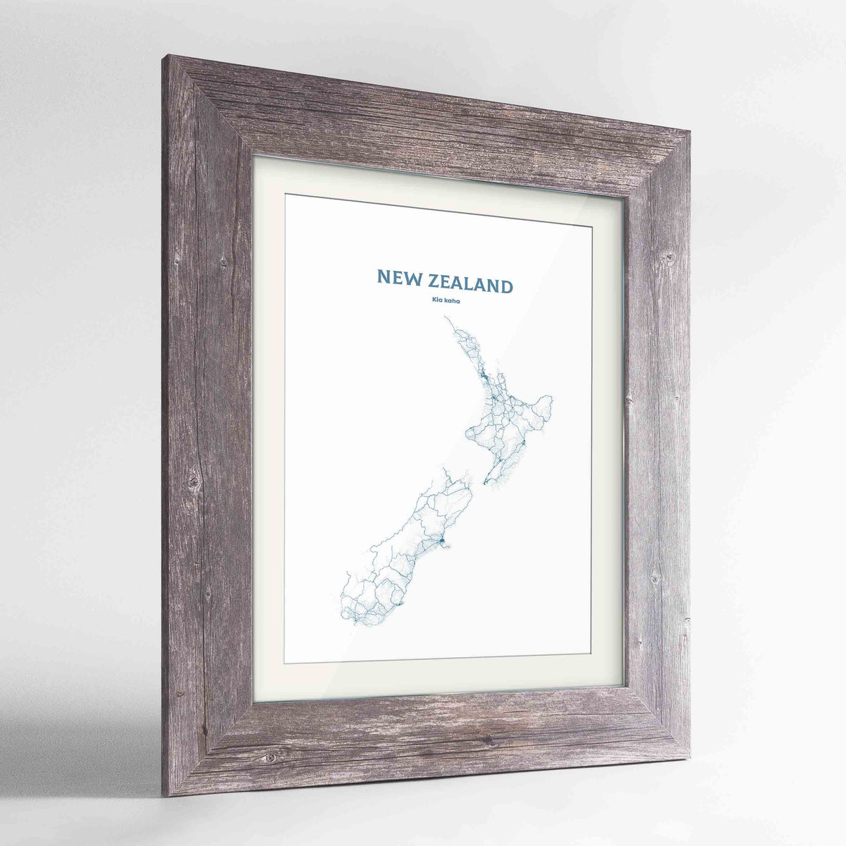 New Zealand - All Roads Art Print - Framed