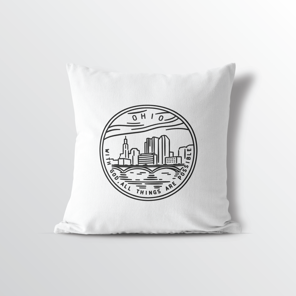 Ohio State Crest Throw Pillow