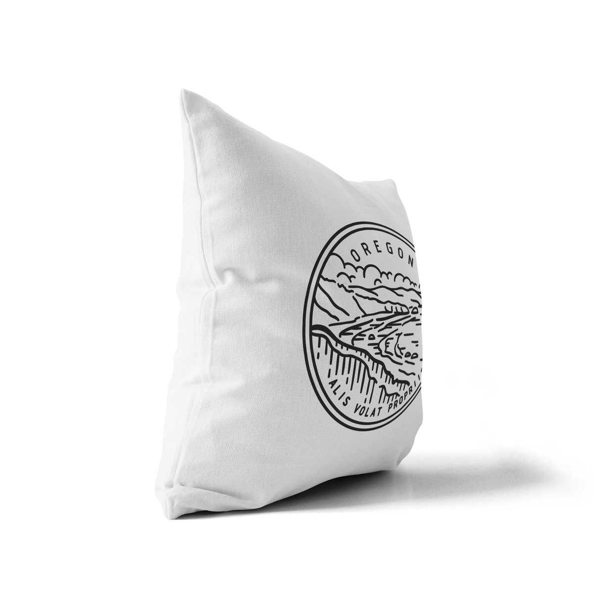Oregon State Crest Throw Pillow