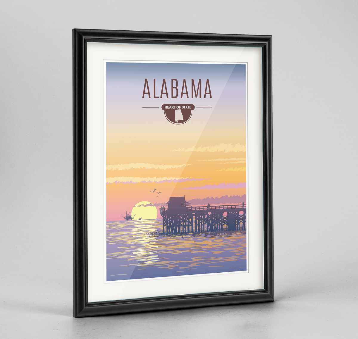 Alabama State Print - Point Two Design