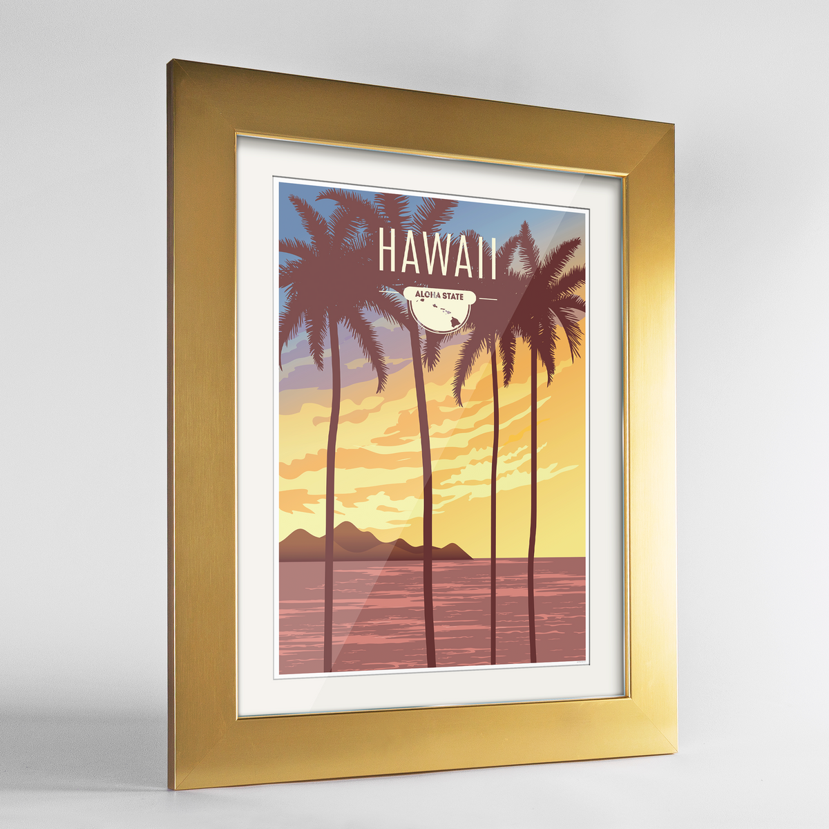 Hawaii State Frame Print