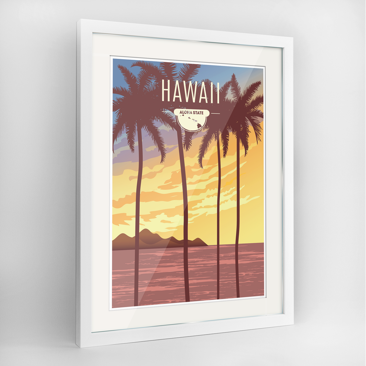 Hawaii State Frame Print