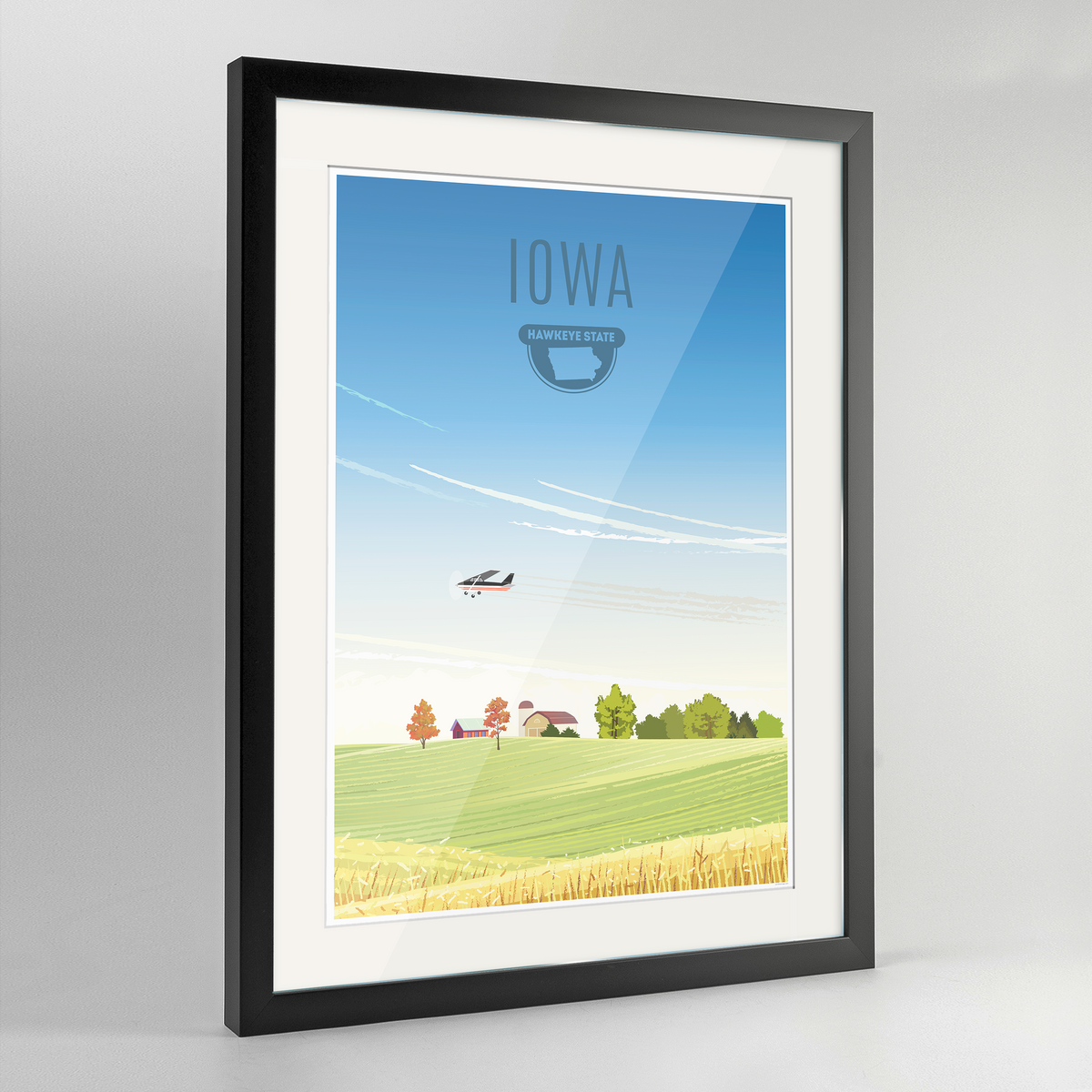 Iowa State Frame Print