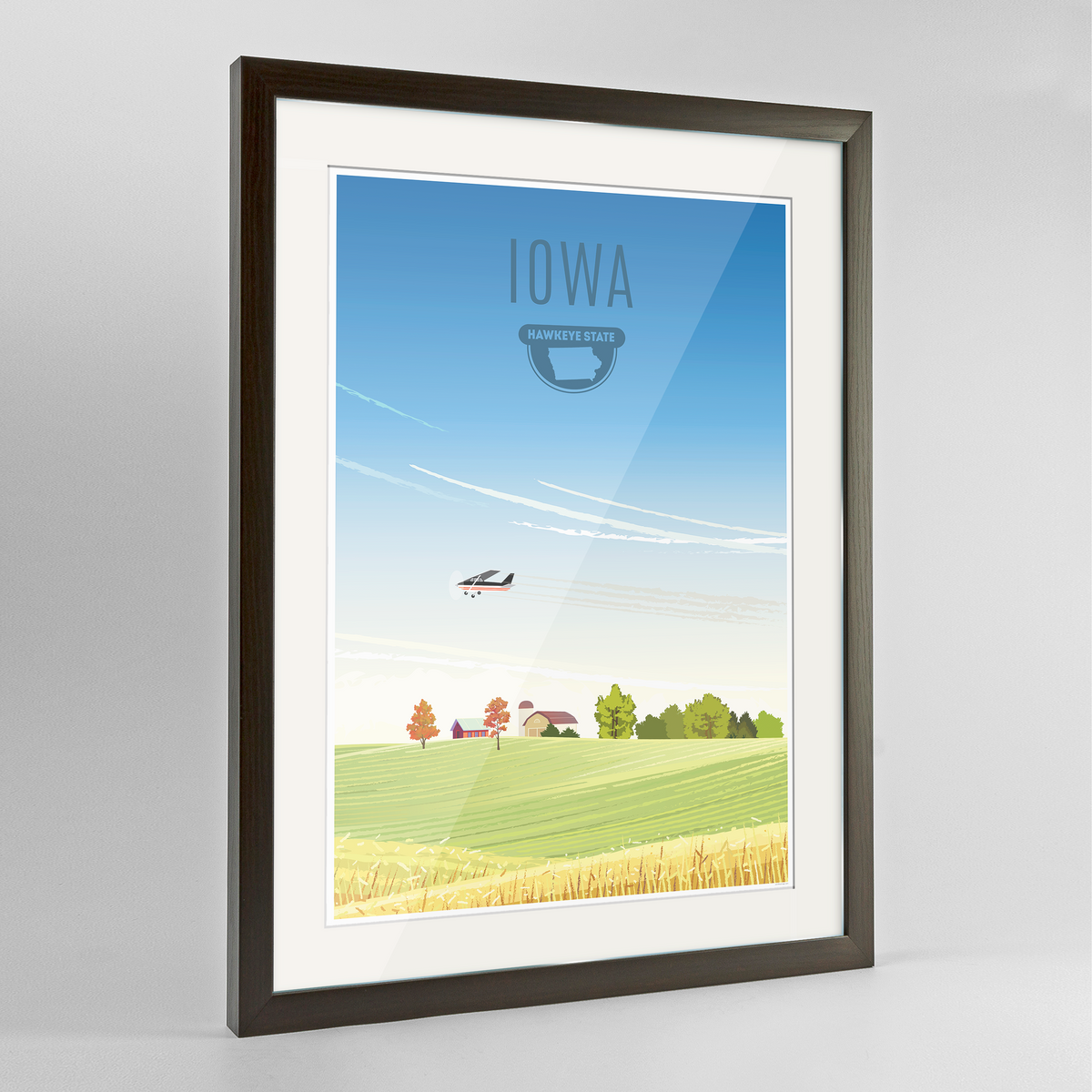 Iowa State Frame Print