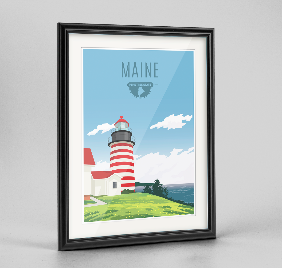 Maine State Print