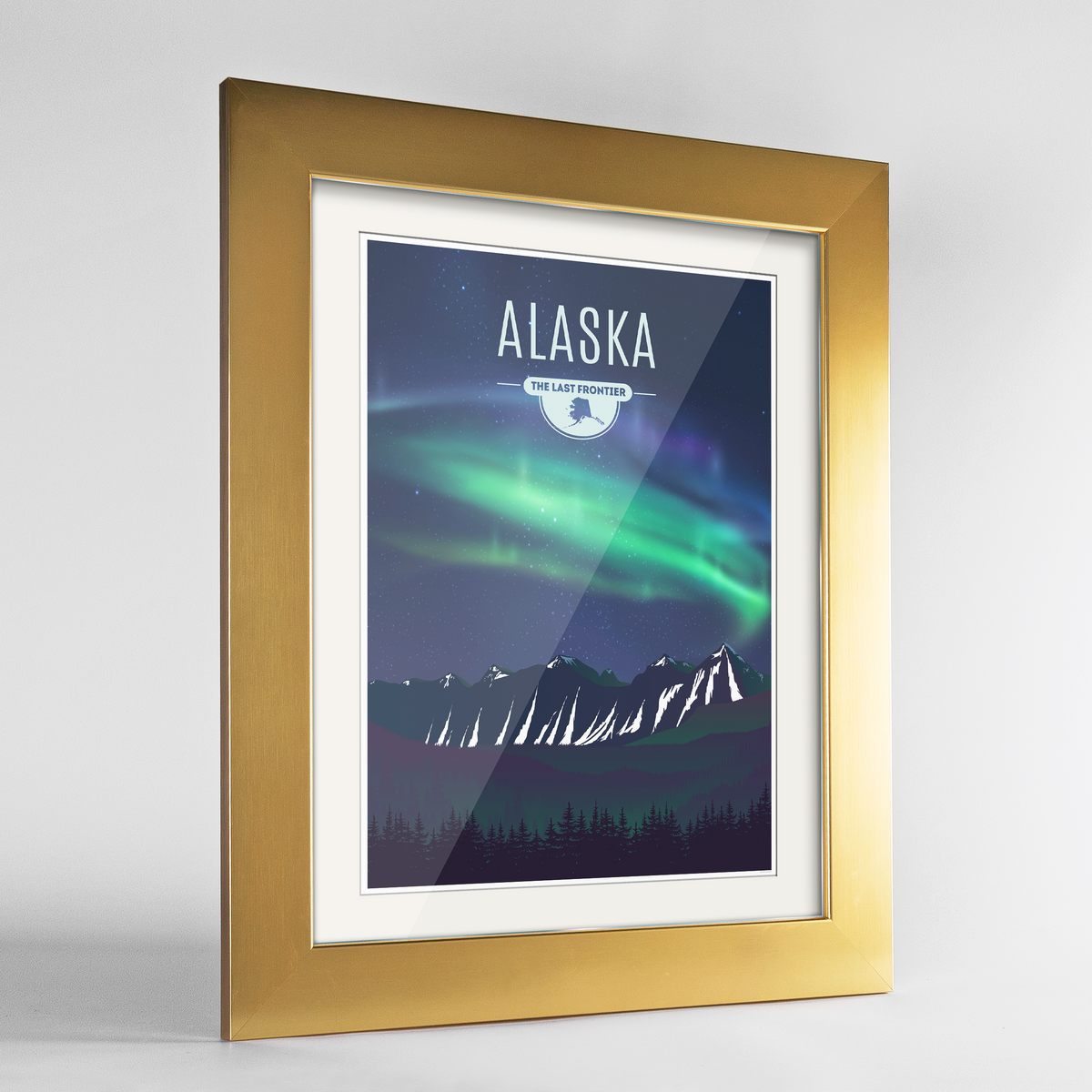 Alaska State Frame Print