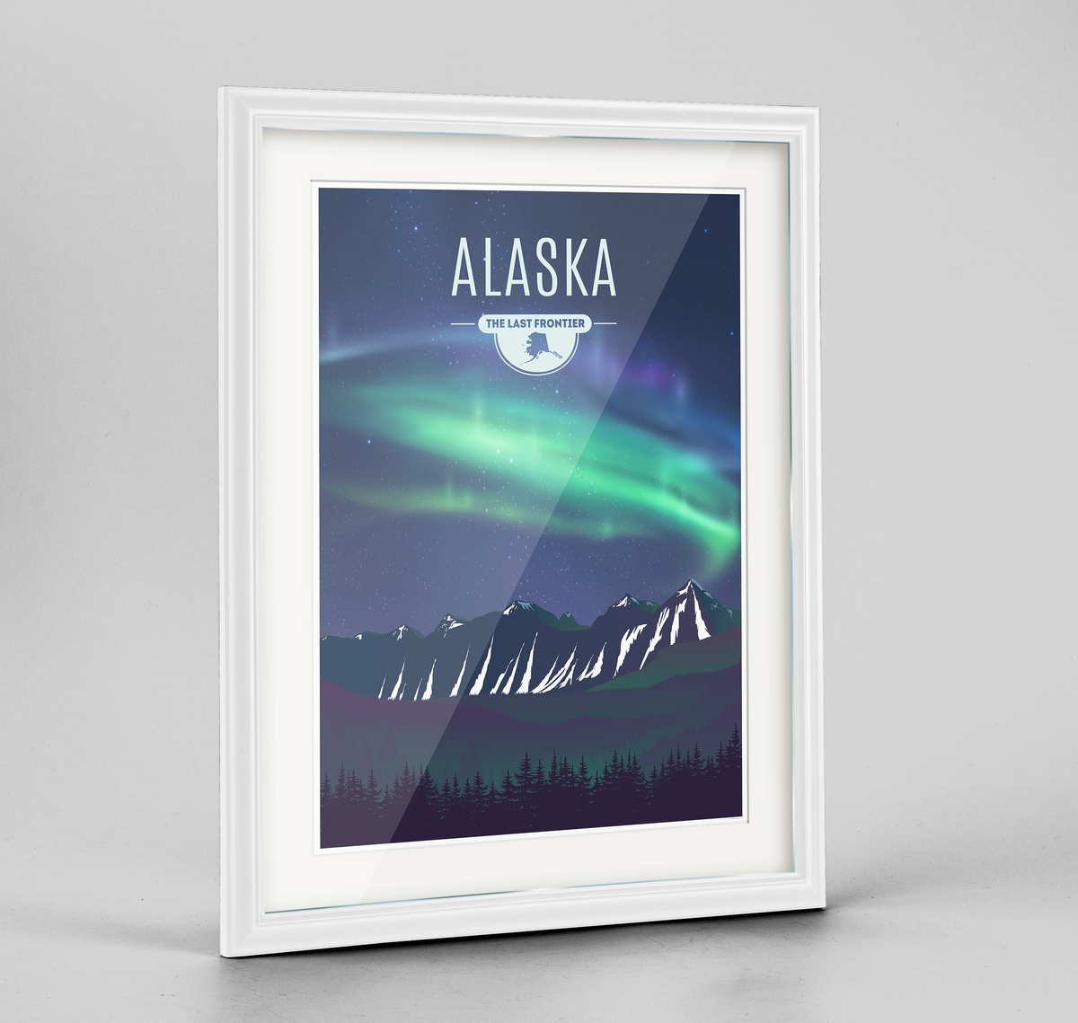 Alaska State Frame Print