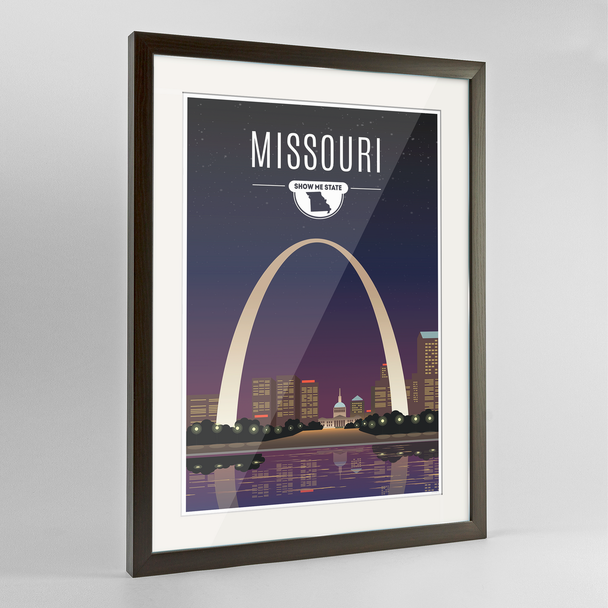 Missouri State Frame Print