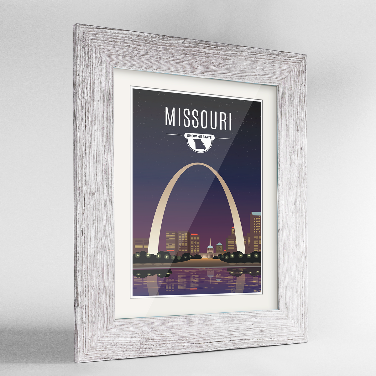Missouri State Frame Print