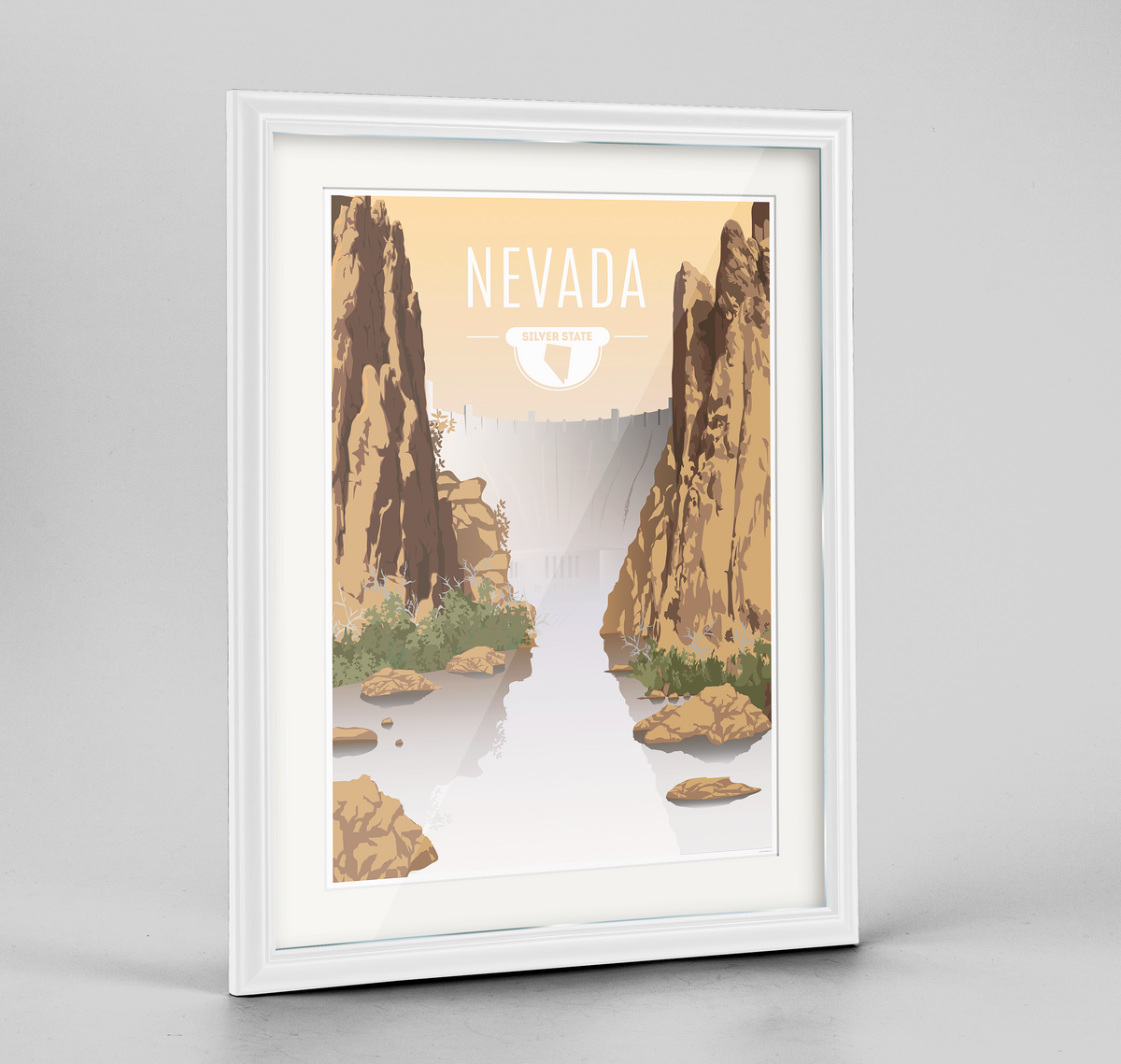 Nevada State Frame Print
