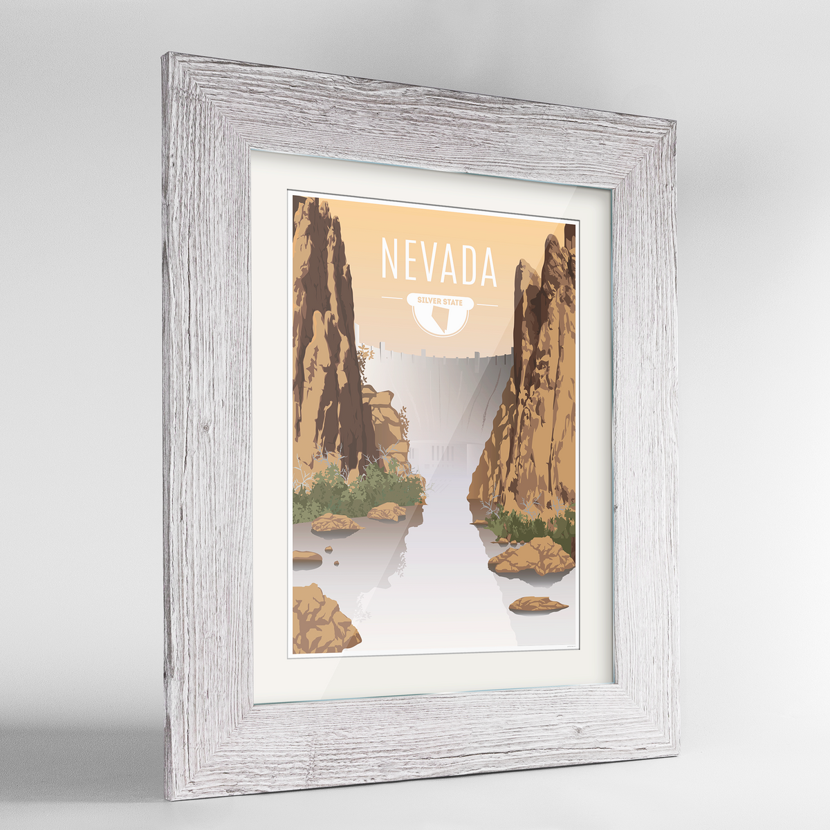 Nevada State Frame Print
