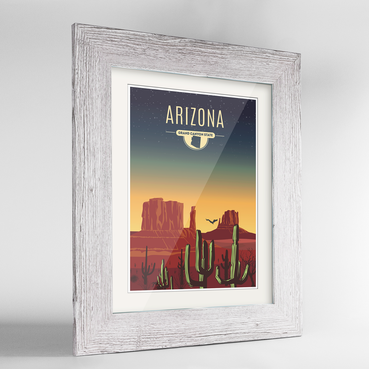 Arizona State Frame Print