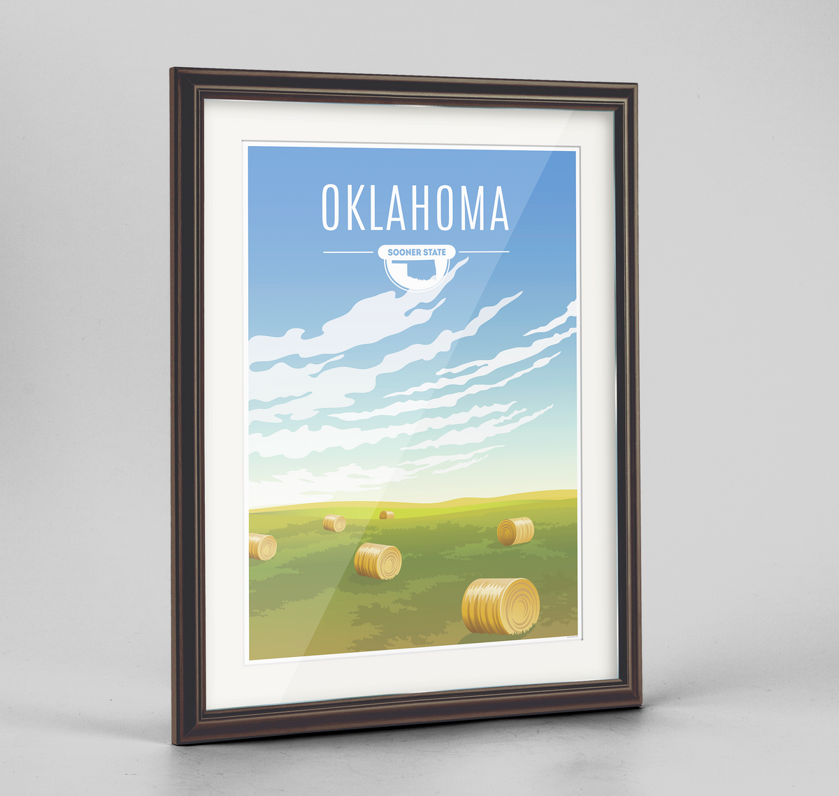 Oklahoma State Frame Print
