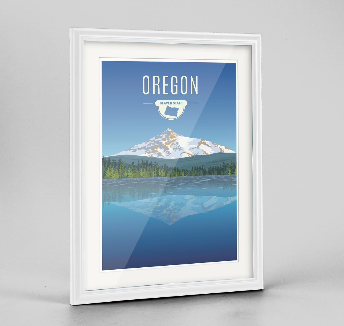 Oregon State Frame Print