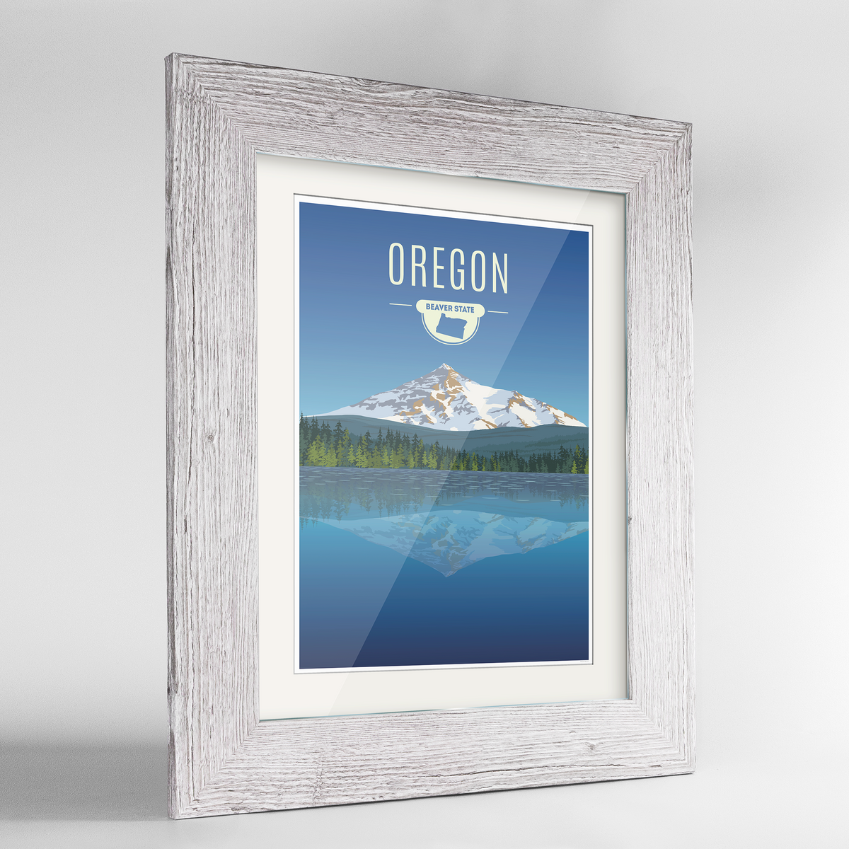 Oregon State Frame Print