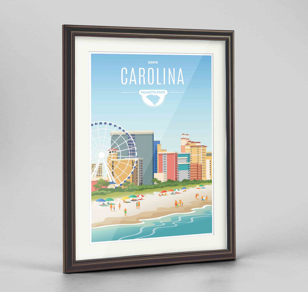 South Carolina State Frame Print