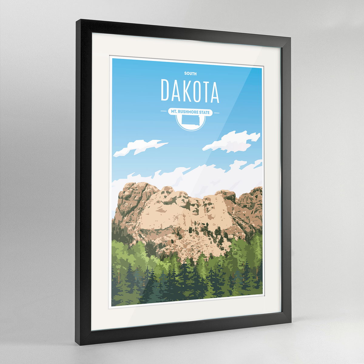 South Dakota State Frame Print