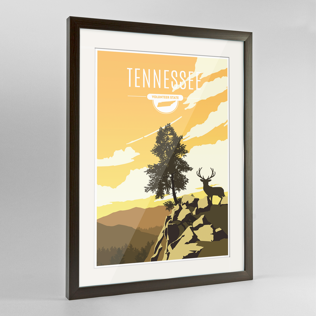 Tennessee State Frame Print