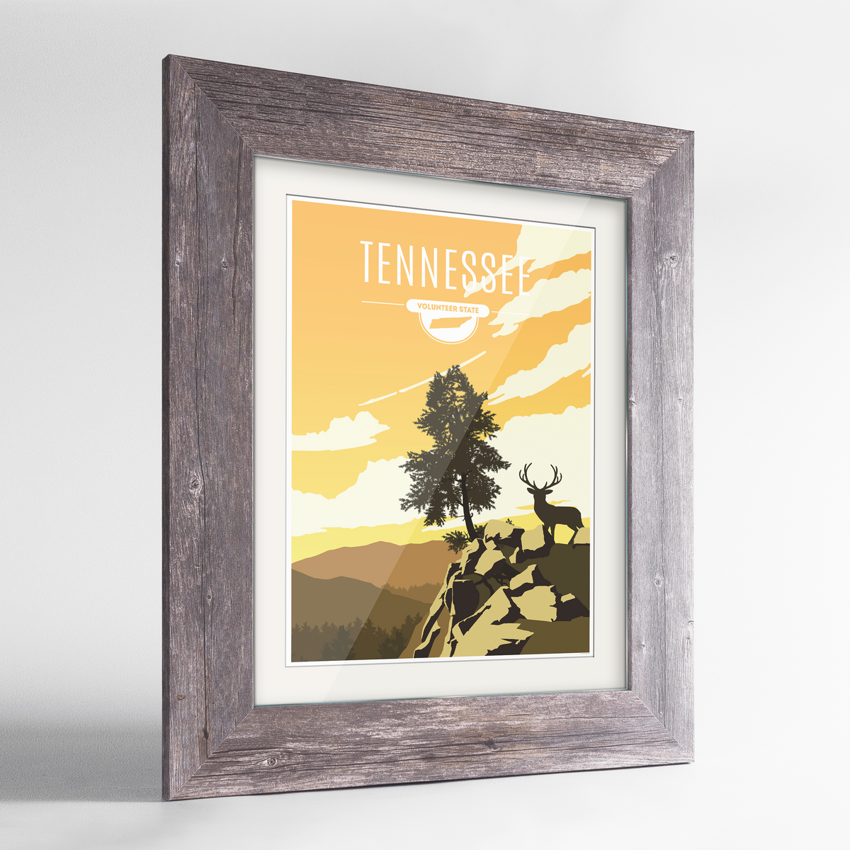Tennessee State Frame Print