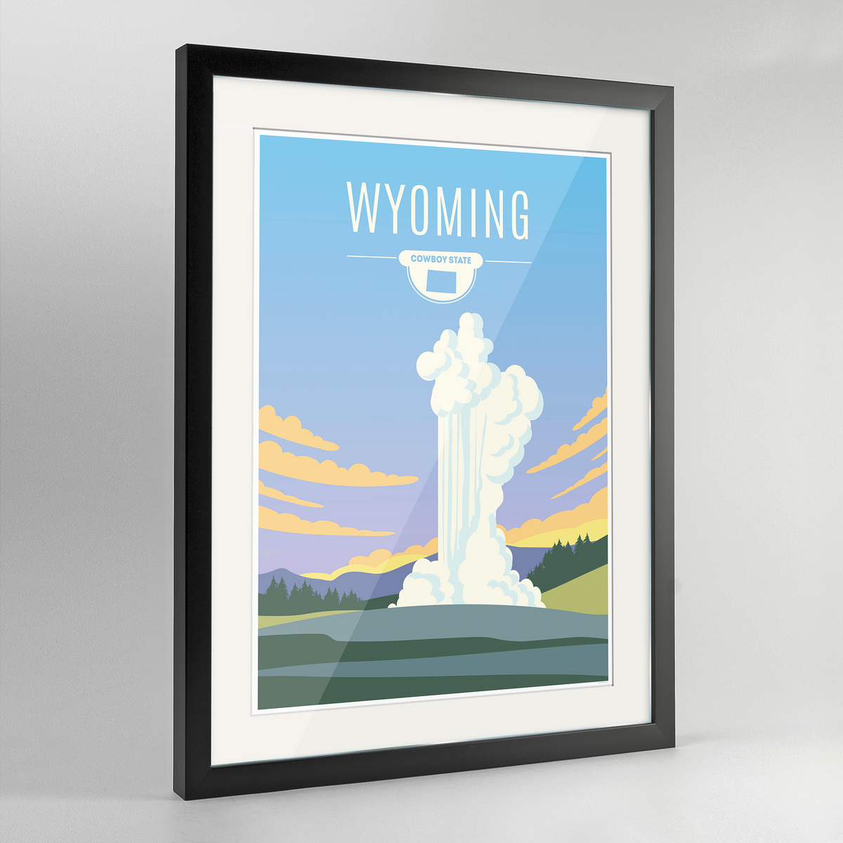 Wyoming State Frame Print