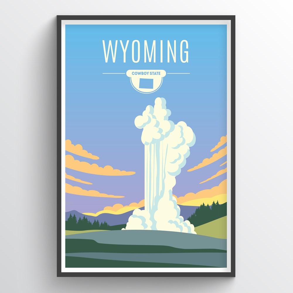 Wyoming State Print