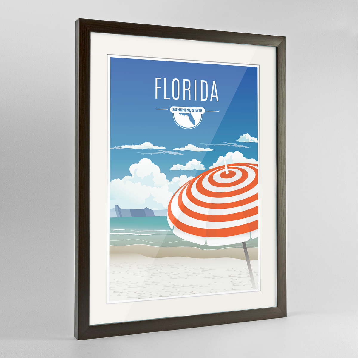 Florida State Frame Print