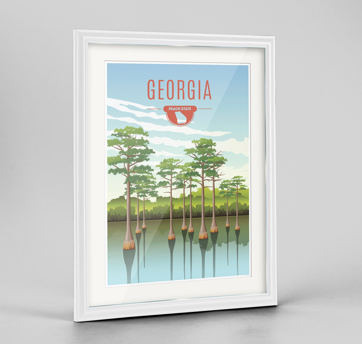 Georgia State Frame Print