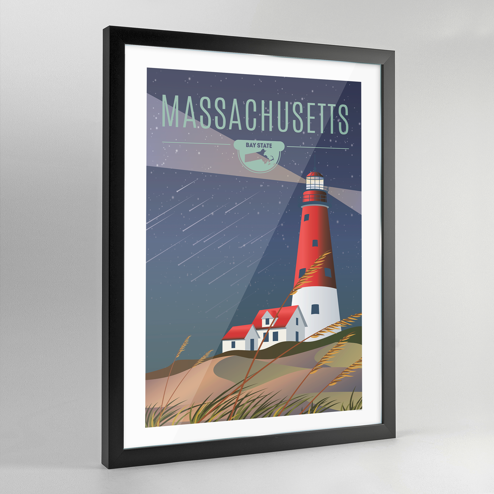 Massachusetts State Print - Point Two Design