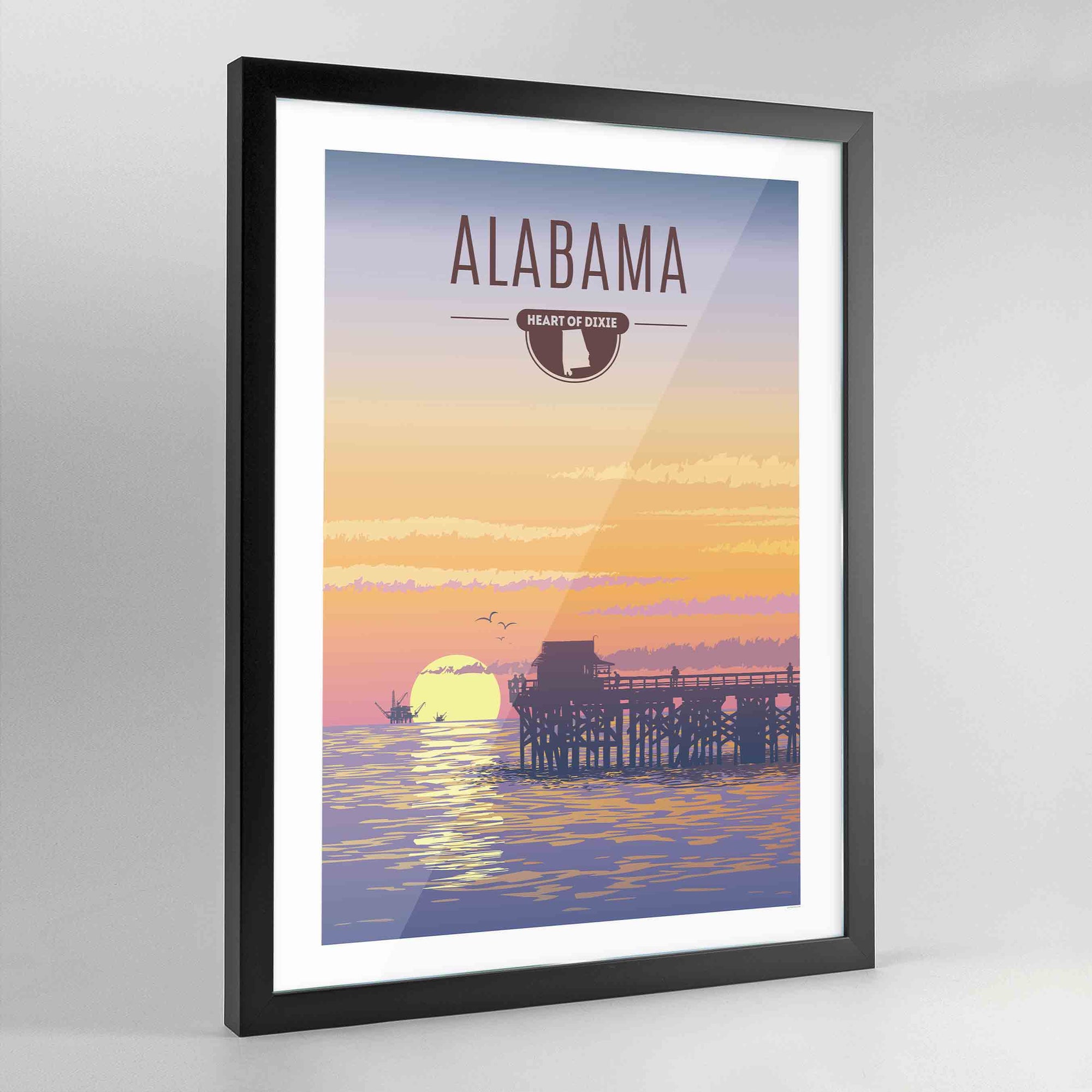 Alabama State Print - Point Two Design