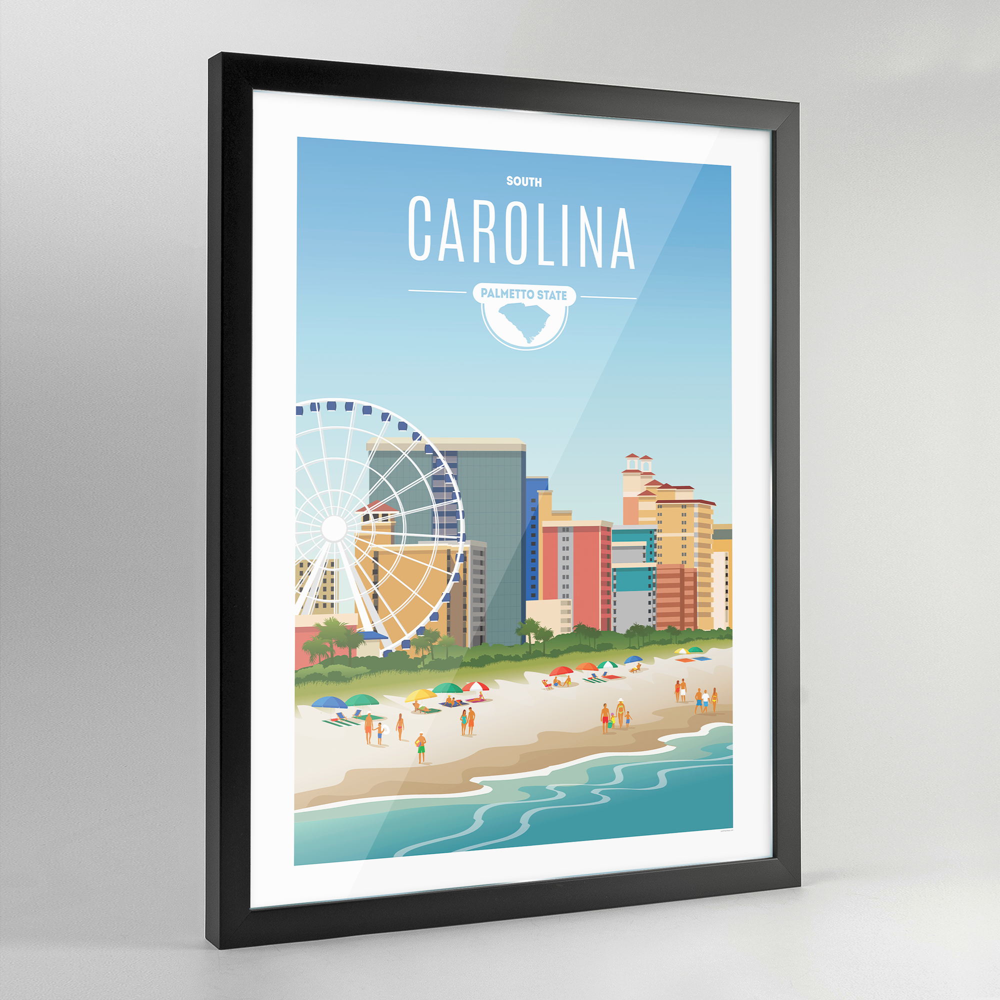 South Carolina State Print - Point Two Design