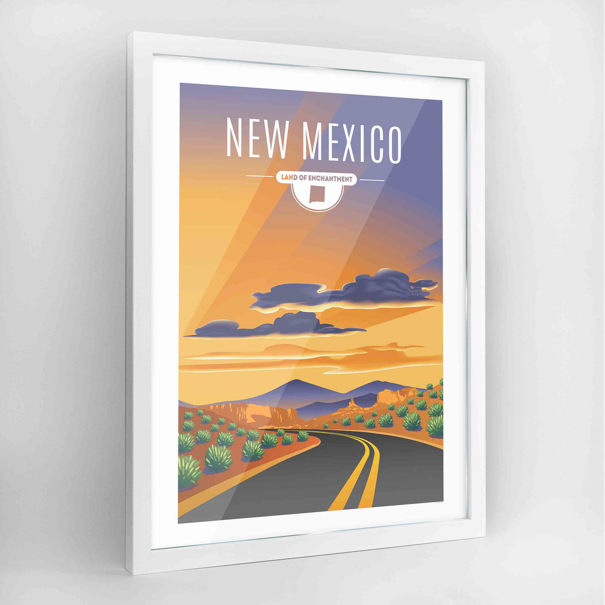 New Mexico State Frame Print