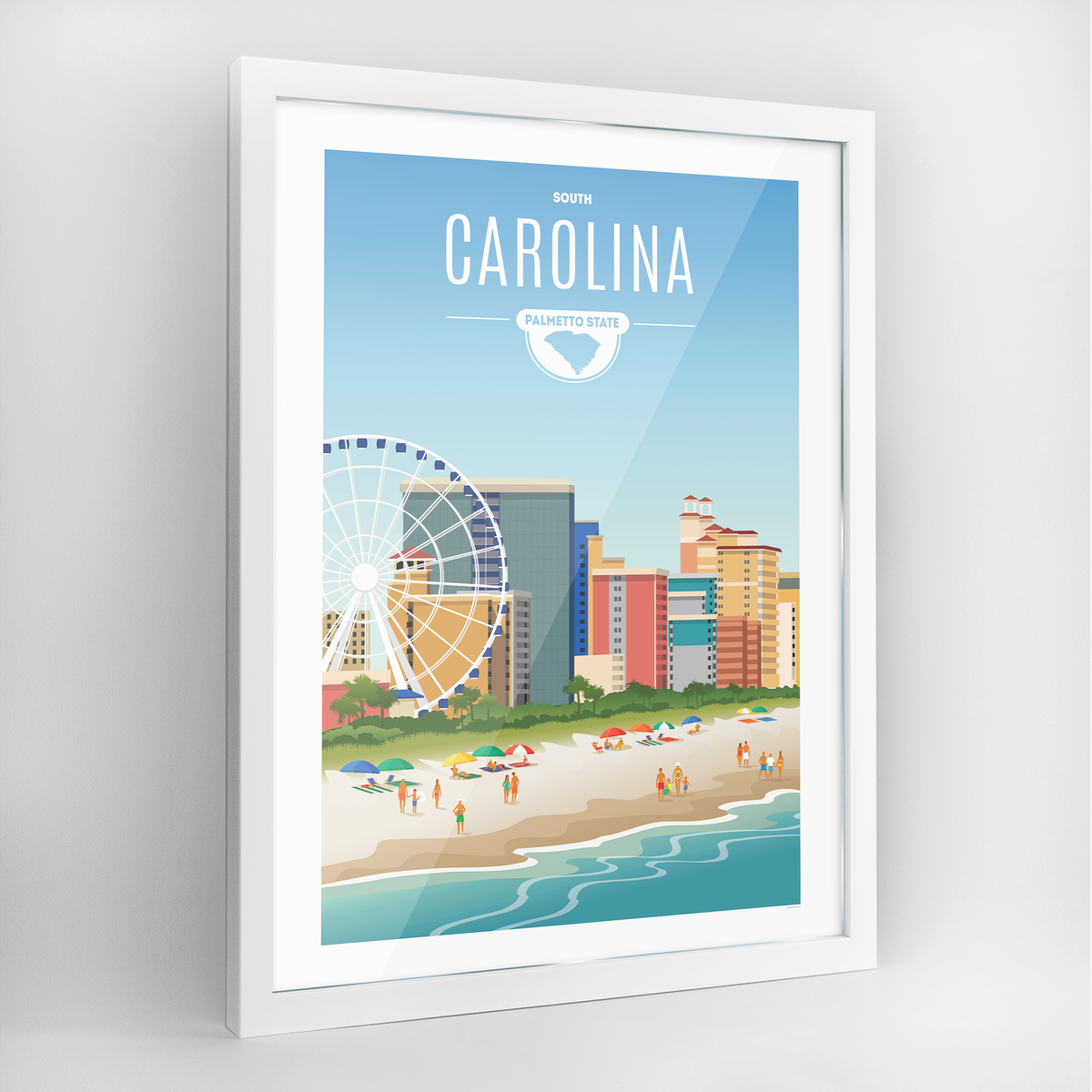 South Carolina State Frame Print