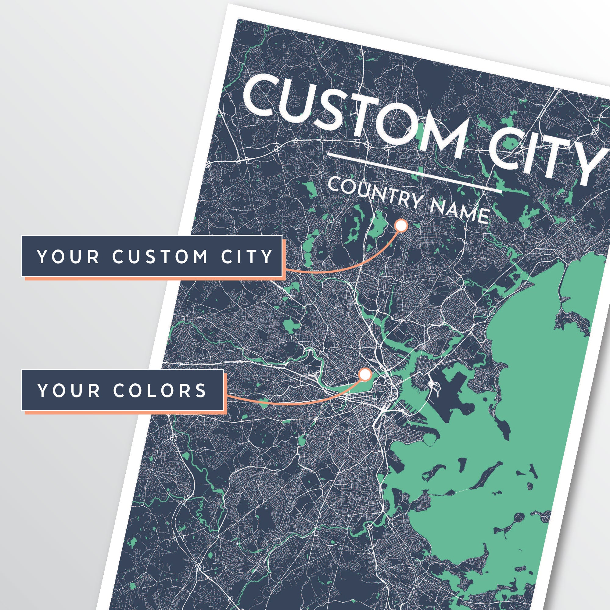 Custom City Map Designer