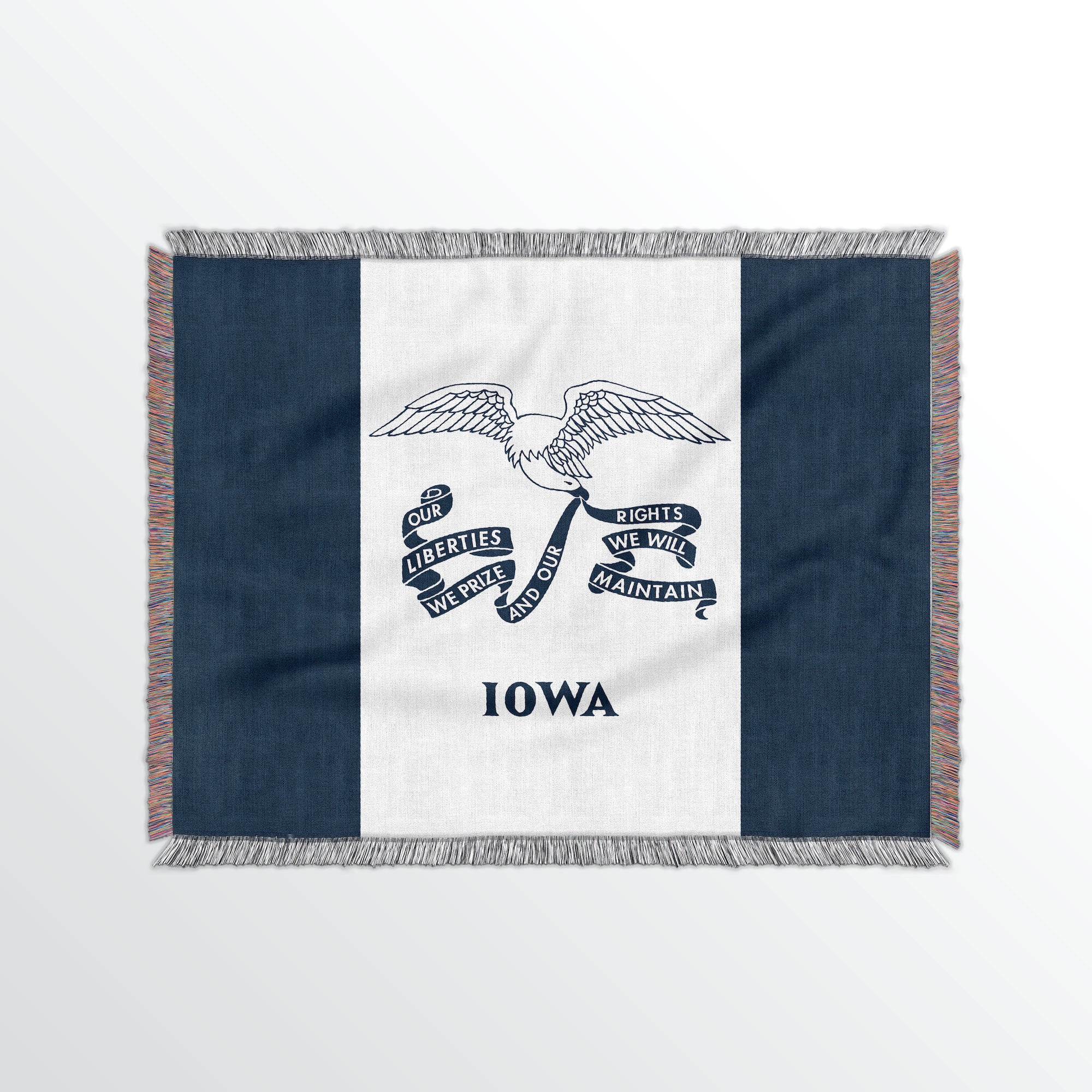 Iowa State Woven Cotton Blanet - Point Two Design