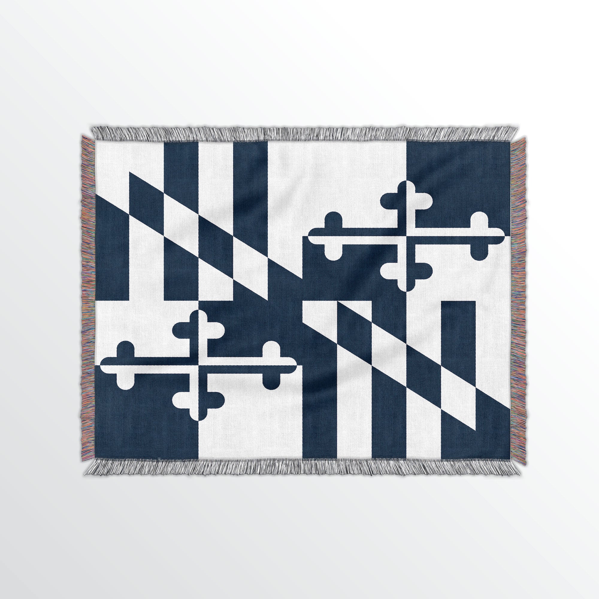 Maryland State Woven Cotton Blanet - Point Two Design