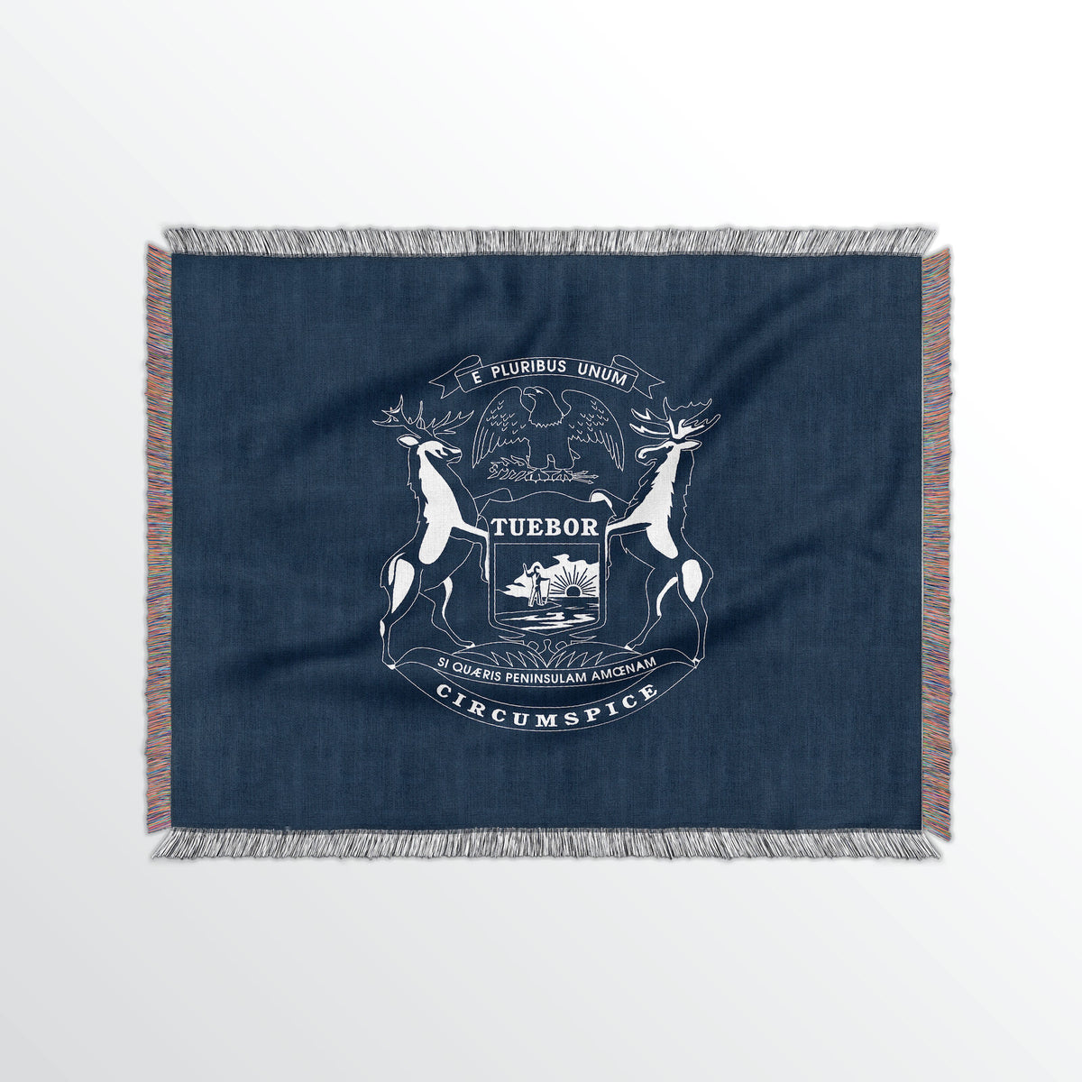 Michigan State Woven Cotton Blanet - Point Two Design