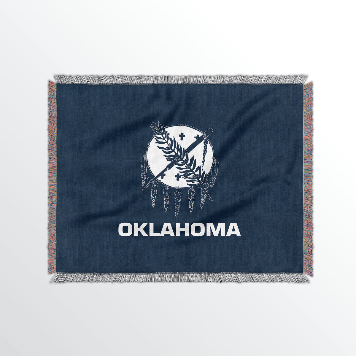 Oklahoma State Woven Cotton Blanet - Point Two Design