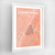 Cherrywood Neighbourhood of Austin Map Art Print - Framed