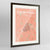 Framed Cherrywood Neighbourhood of Austin Map Art Print 24x36" Contemporary Walnut frame Point Two Design Group